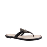 Sandalias flats Loly para mujer color negro