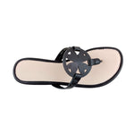 Sandalias flats Loly para mujer color negro