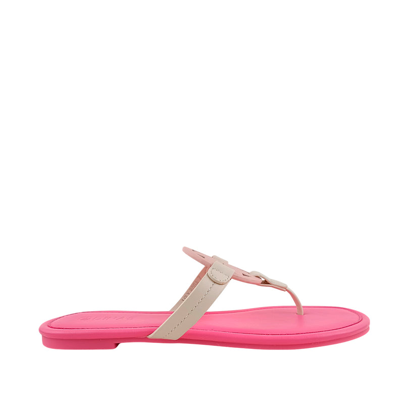 Sandalias flats Loly para mujer color rosado