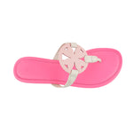 Sandalias flats Loly para mujer color rosado
