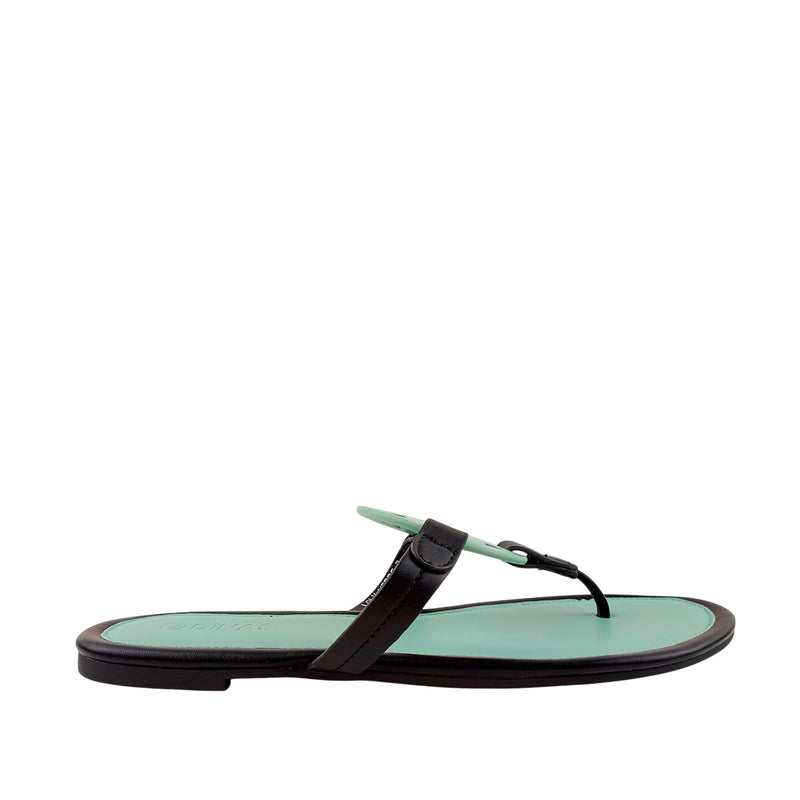 Sandalias flats Loly para mujer color verde