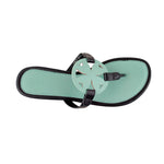 Sandalias flats Loly para mujer color verde
