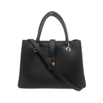 Cartera satchel Olivia para mujer color negro