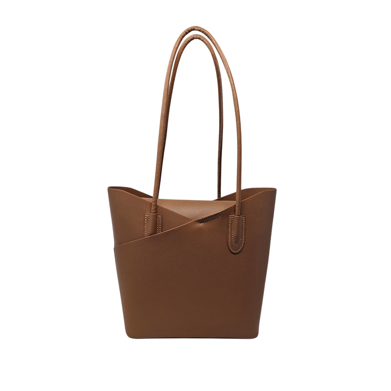 Cartera tote Claudette para mujer color tan