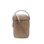 Cartera crossbody Cherry para mujer color taupe