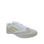 Zapatos para futbol Ronald para hombre color gris y dorado