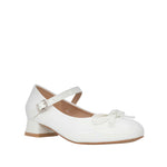 Ballerinas con tacón Tere para niña color blanco