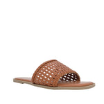 Sandalias flats Betty para mujer color café