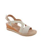Sandalias Bianca para mujer color hueso