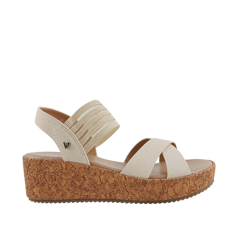 Sandalias Stacy para mujer color hueso