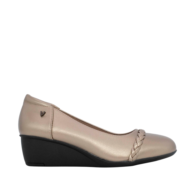 Cuñas Celeste para mujer color plateado
