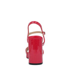 Sandalias de tacón West para mujer color rojo