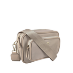 Cartera crossbody Adelie para mujer color beige