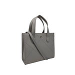 Cartera Satchel July para mujer color gris