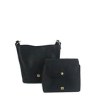 Cartera Satchel Louisse para mujer color negro