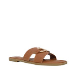 Sandalias Flats Amanda para mujer color tan