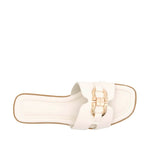 Sandalias Flats Amanda para mujer color hueso