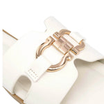 Sandalias Flats Amanda para mujer color hueso