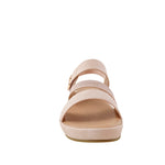 Sandalias de cuña Carmina para mujer color beige