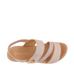 Sandalias de cuña Carmina para mujer color beige