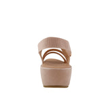 Sandalias de cuña Carmina para mujer color beige