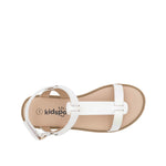 Sandalias flats Tammy para niña color blanco