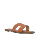 Sandalias Flats Lucia para mujer color café