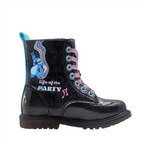 Botas Stitch para niña color negro