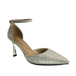 Tacones Lindsay para mujer color dorado