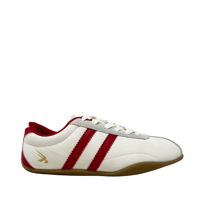 Tennis Kyo para mujer color blanco y rojo
