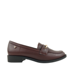 Mocasines Vera para mujer color vino