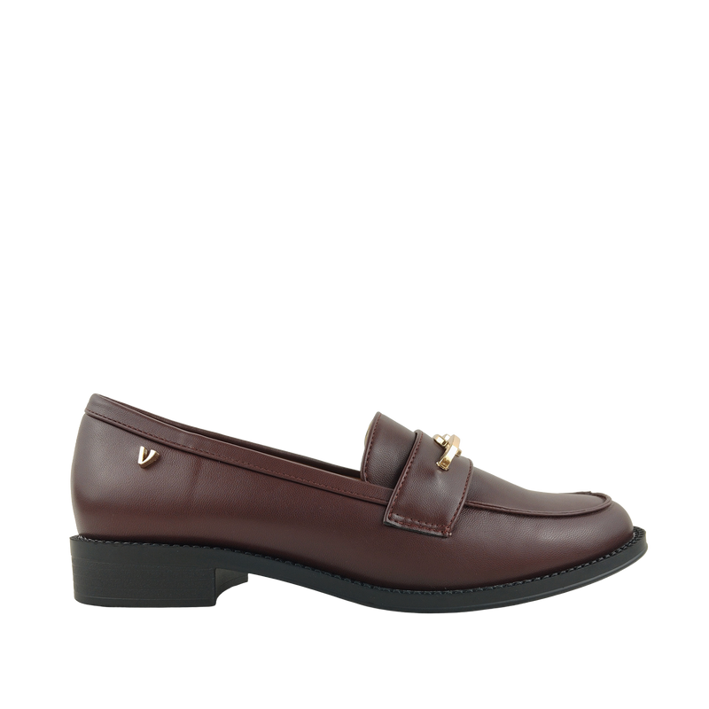 Mocasines Vera para mujer color vino