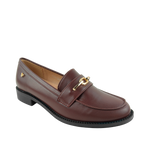 Mocasines Vera para mujer color vino