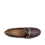 Mocasines Vera para mujer color vino
