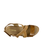 Sandalias de cuña Carmen para mujer color tan