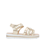 Sandalias flats Dilia para infante color dorado