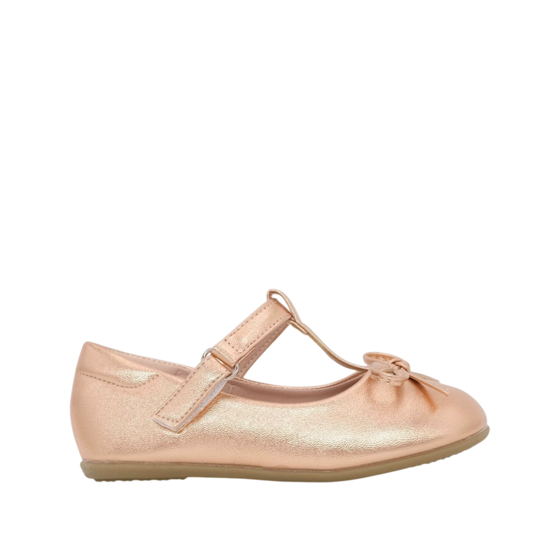 Ballerinas Camila para infante color oro rosa