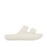 Sandalias flats Chunky para mujer color hueso