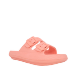 Sandalias flats Chunky para mujer color coral