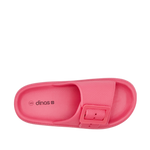 Sandalias flats Brisa para mujer color vino