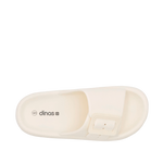 Sandalias flats Brisa para mujer color hueso