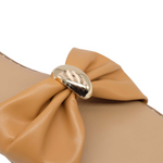 Sandalias flats Aura para mujer color nude
