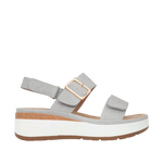 Sandalias de cuña Leila para mujer color gris