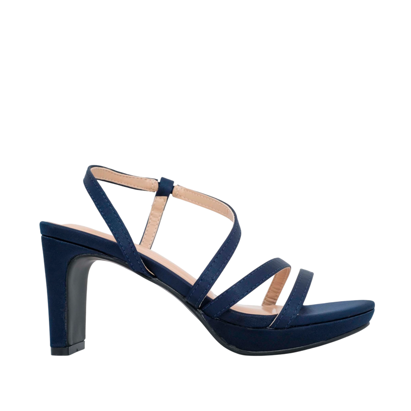 Sandalias de tacón Lara para mujer color azul