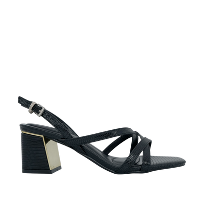 Sandalias de tacón Kiara para mujer color negro