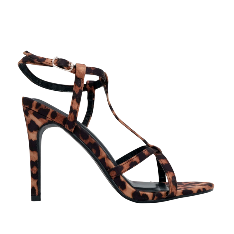 Sandalias de tacón Gala para mujer color animal print