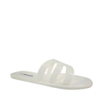 Sandalias flats Sirena para mujer color hueso