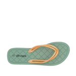 Sandalias flats Oriana para mujer color olivo