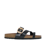 Sandalias flats Luciana para mujer color negro