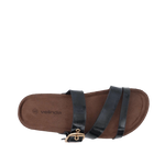 Sandalias flats Luciana para mujer color negro